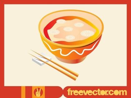 Asian Soup Free Vector