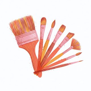paintbrushes illustration