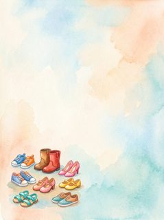 colorful shoes collection