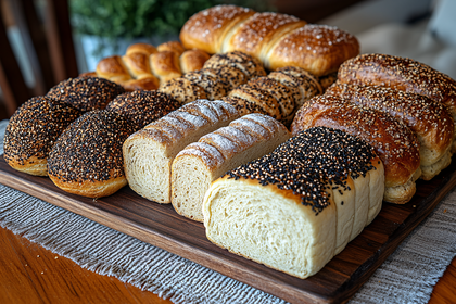 Assortment Of Freshly Baked Breads