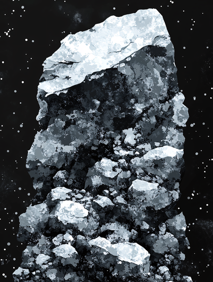 Asteroid Rock In Space