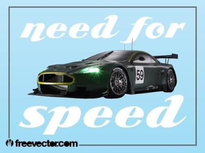 Aston Martin Race Car Free Vector