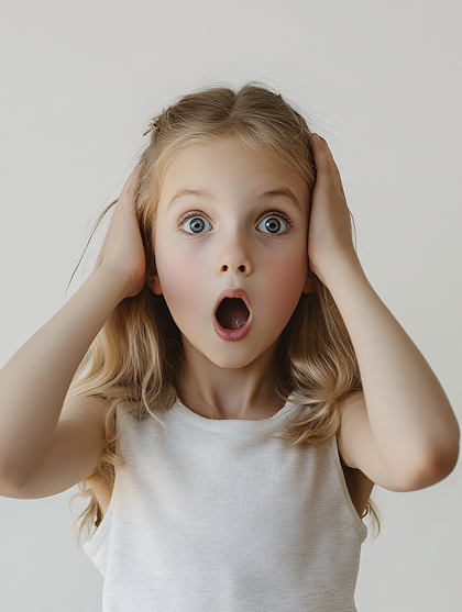 Astonished Little Girl