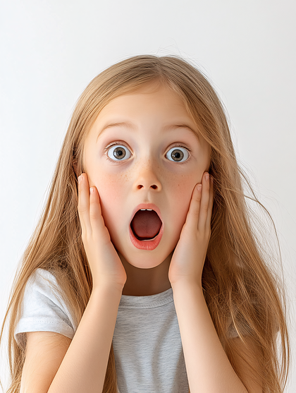 Astonished Little Girl