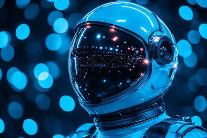 Astronaut Helmet Reflection