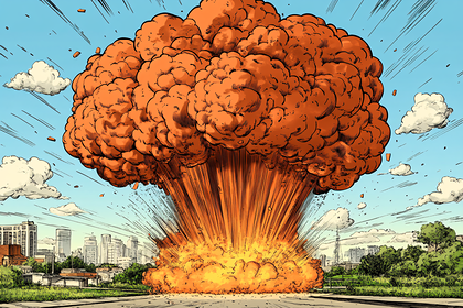 Atomic Explosion Over City