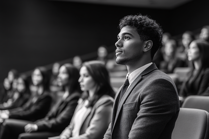 Attentive Audience Member