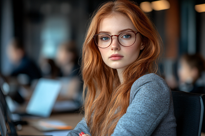 Attractive Red-Haired Woman