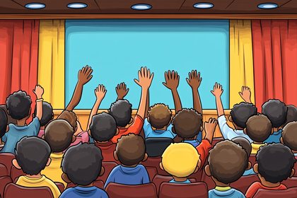 Audience Raising Hands