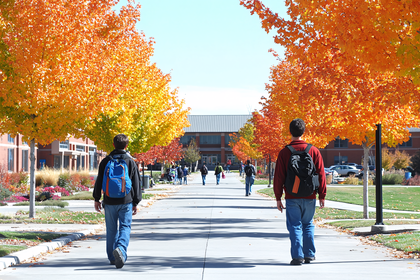 Autumn Campus Walk