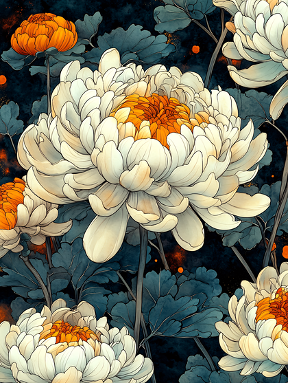 Autumn Chrysanthemums