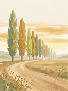 autumn country path