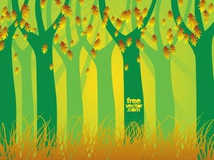 Autumn Forest Free Vector