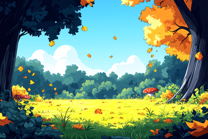 Autumn Forest Scene