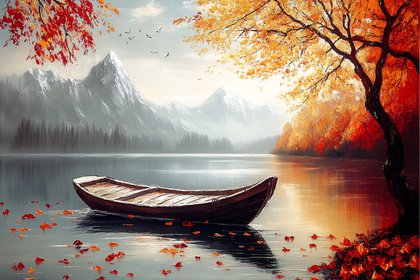 Autumn Lake Serenity