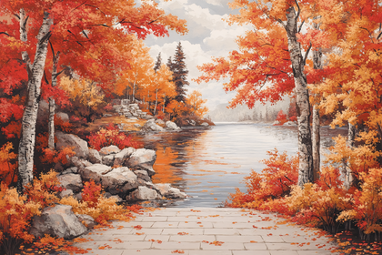 Autumn Lakeside Bliss