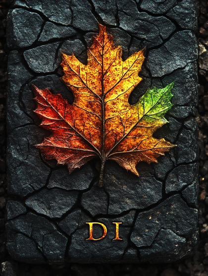 Autumn Leaf on Stone