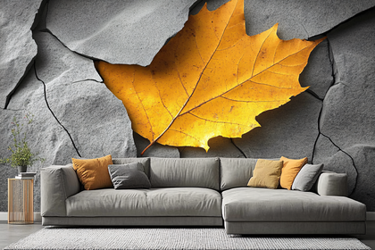 Autumn Leaf Wall Mural
