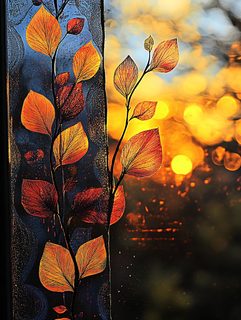 Autumn Leaves in Sunlight