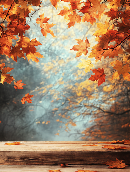 Autumn Maple Leaves Display