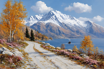 Autumn Mountain Lake