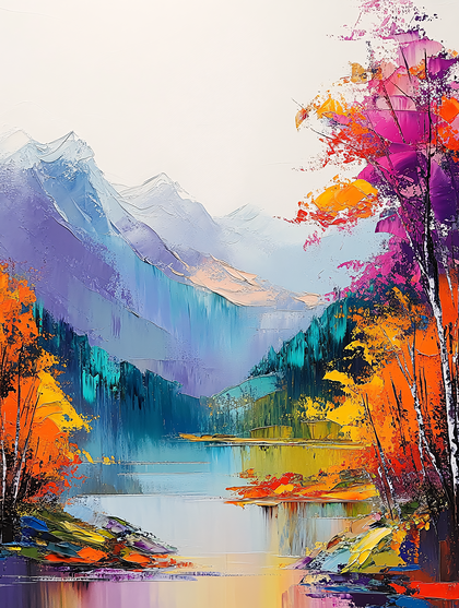 Autumn Mountain Lake