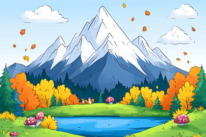 Autumn Mountain Landscape