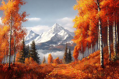 Autumn Mountain Trail