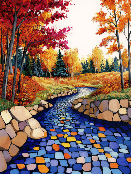 Autumn River Landscape