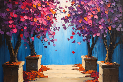 Autumn Trees Painting