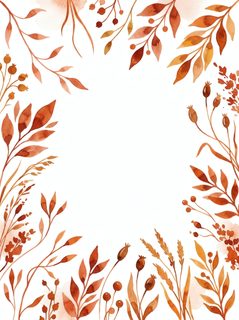 autumn foliage border
