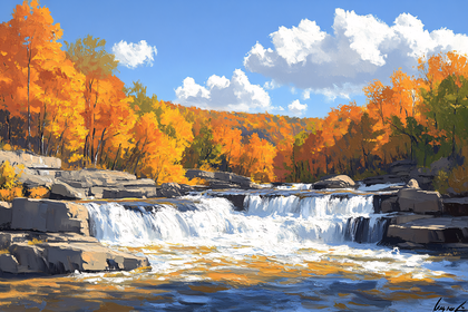 Autumn Waterfall