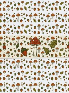 autumn mushroom pattern