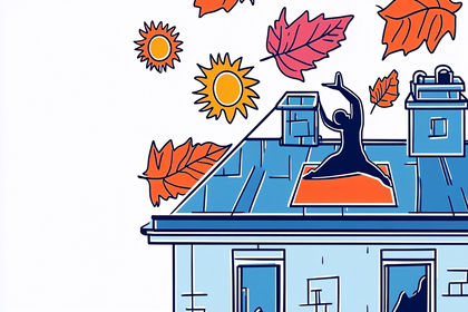 Autumn Yoga on Rooftop
