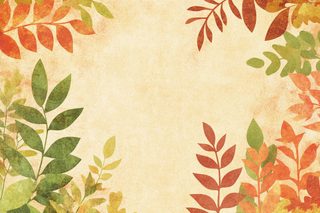 autumn leaf frame