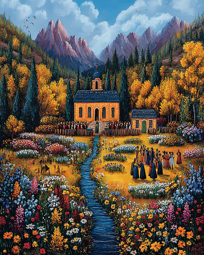 Autumnal Gathering At The Chapel