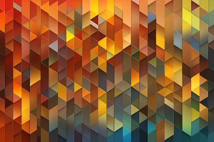 Autumnal Geometric Mosaic