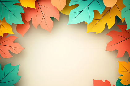 Autumnal Leaf Border