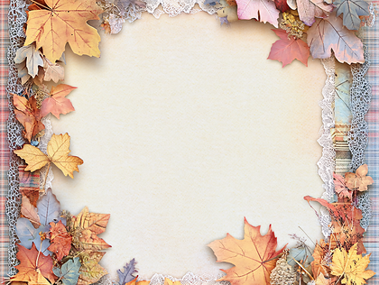 Autumnal Leaf Frame