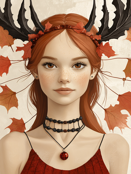 Autumnal Queen Portrait