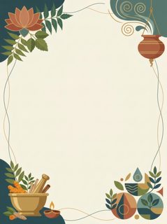 ayurveda wellness frame