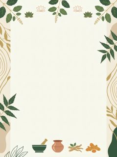ayurvedic herbal border