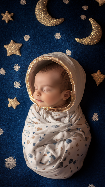 Baby Astronaut Sleeping