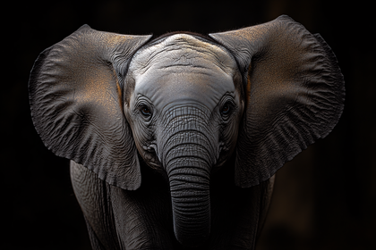 Baby Elephant Portrait