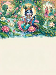 baby krishna illustration