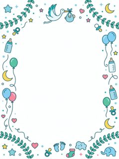 baby shower border
