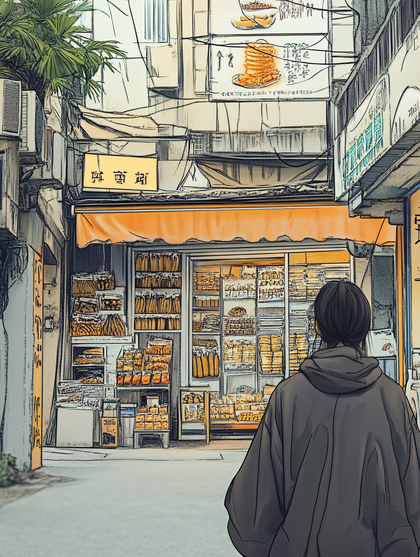Bakery Shop in Alleyway