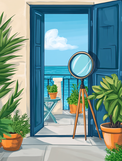 Balcony View with Mirror