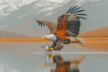 Bald Eagle Fishing