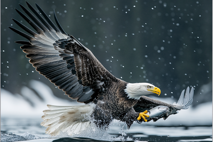Bald Eagle Fishing